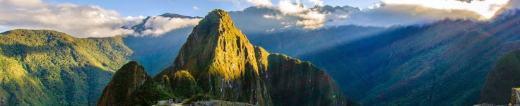 aerial view of macchu pichu
