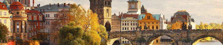 bridge over river in Prague