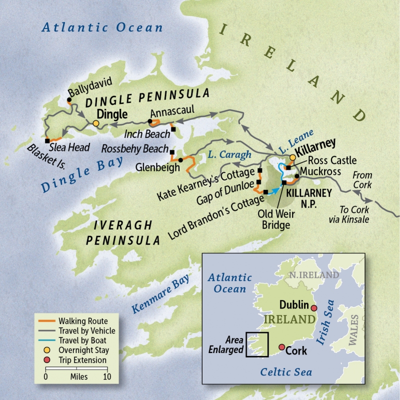 Ireland County Clare, Killarney & Dingle Country Walkers