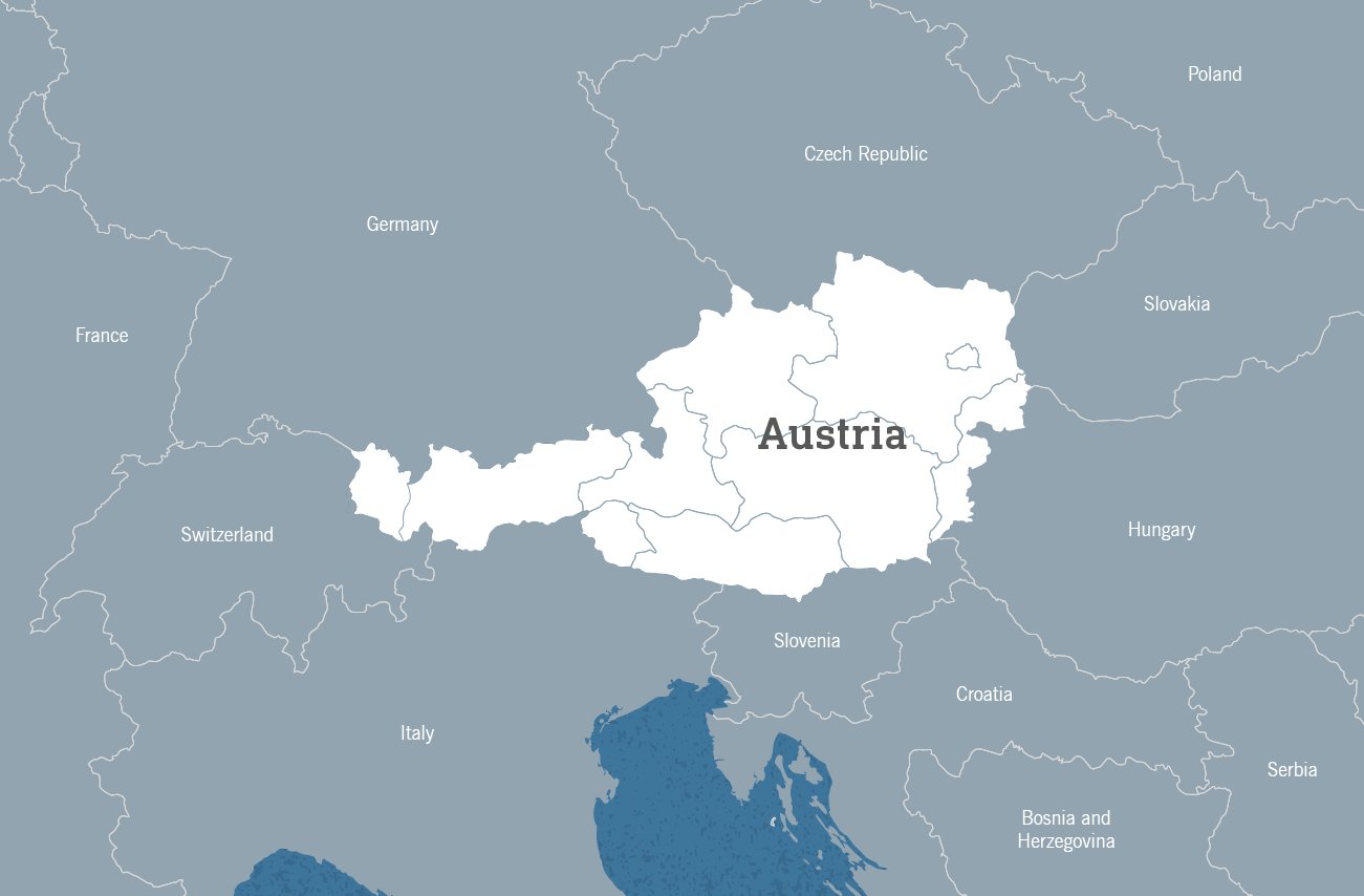 Map of Austria