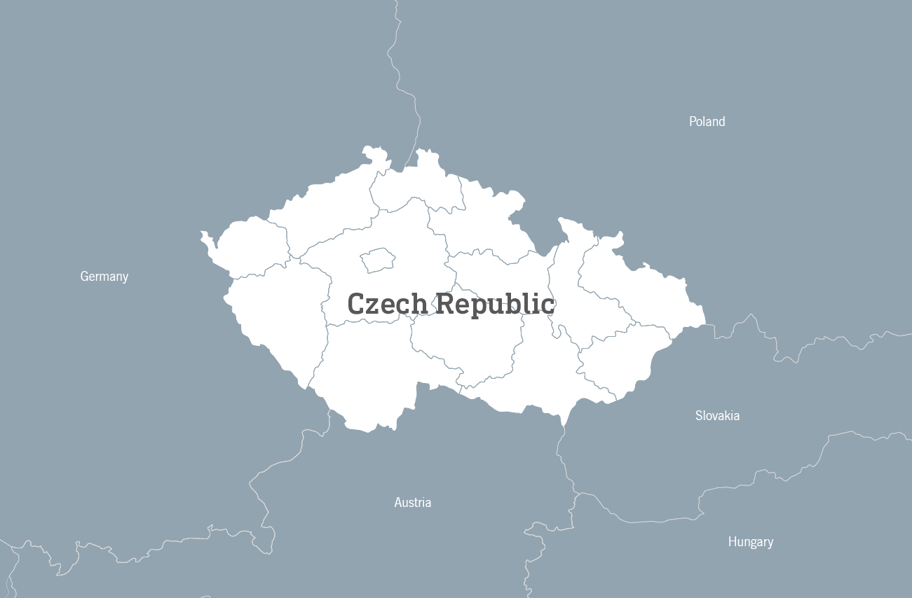 Map of Czech Republic