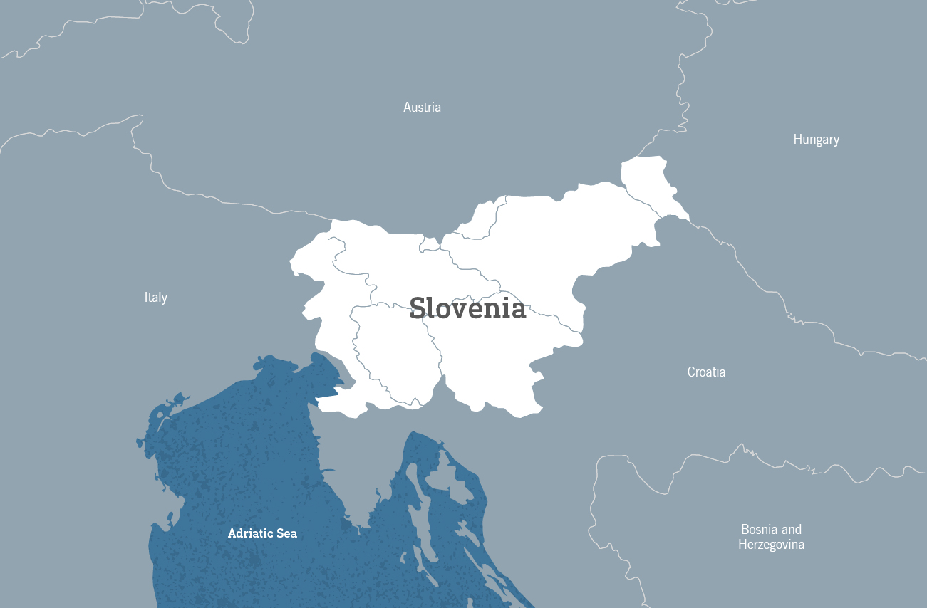 Map of Slovenia