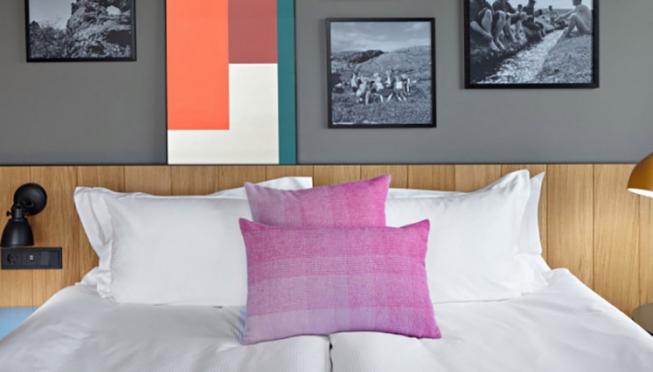 a hotel bedroom
