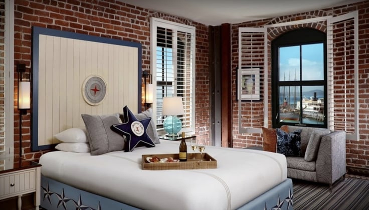 argonaut hotel bedroom