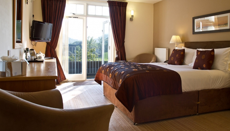 a hotel bedroom