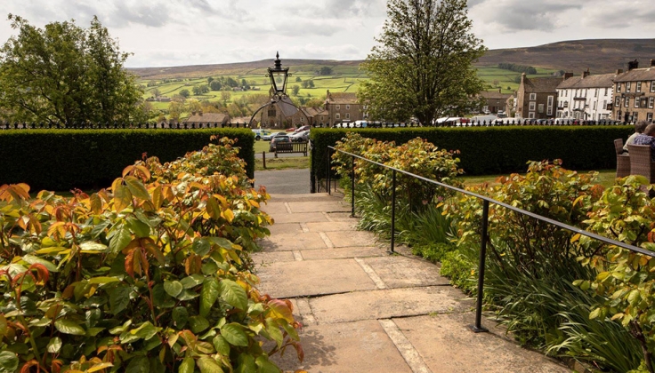 Burgoyne Hotel exterior looking onto country fields