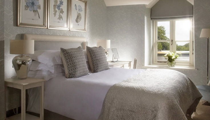 a hotel bedroom