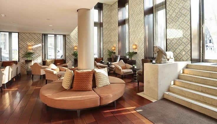 Hotel lobby area
