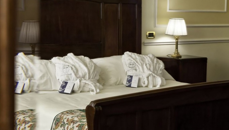 a hotel bedroom