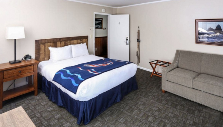a hotel bedroom