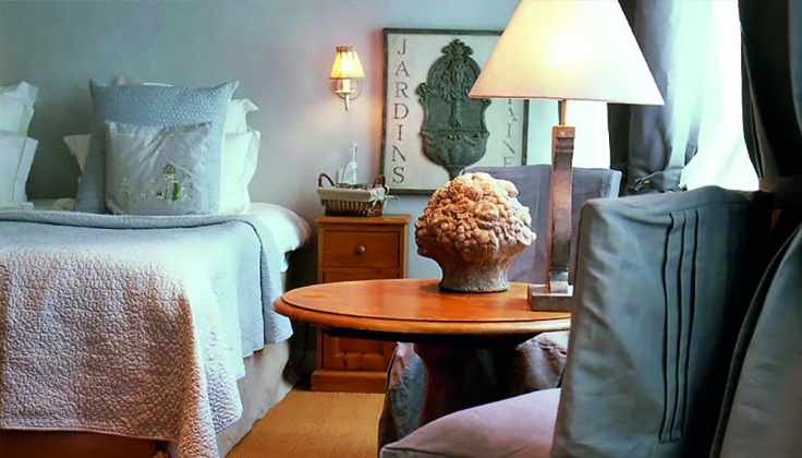 a hotel bedroom