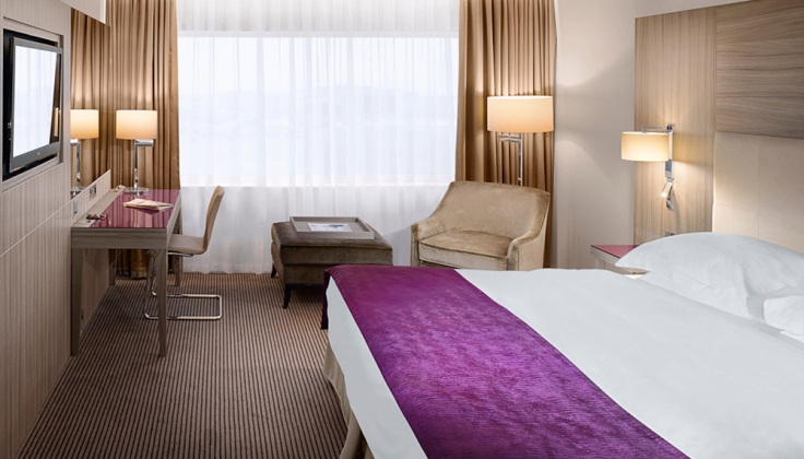 a hotel bedroom