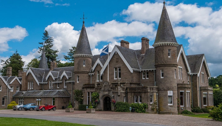 Exterior shot of the Ballathie House Hotel