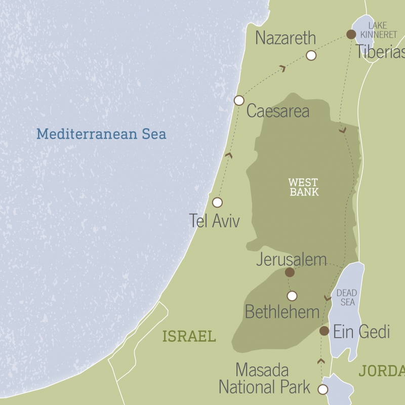 Israel Galilee, the Dead Sea & Jerusalem Country Walkers