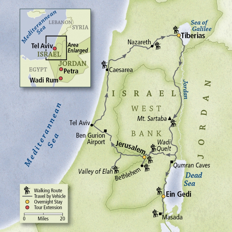 Israel Galilee, the Dead Sea & Jerusalem Country Walkers